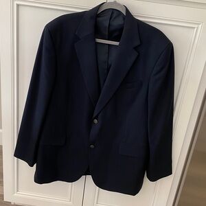 Dockers Mens Navy Blue Wool Blend Blazer Sport Coat size 44R